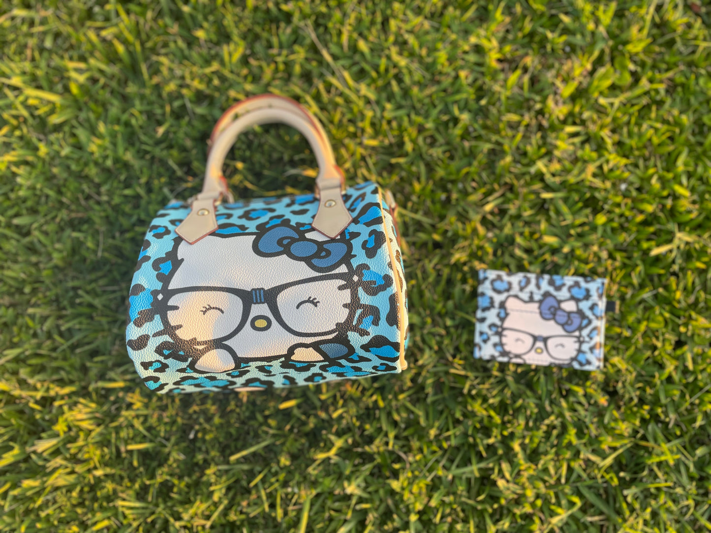 Pillow Bag Hello Kitty blue