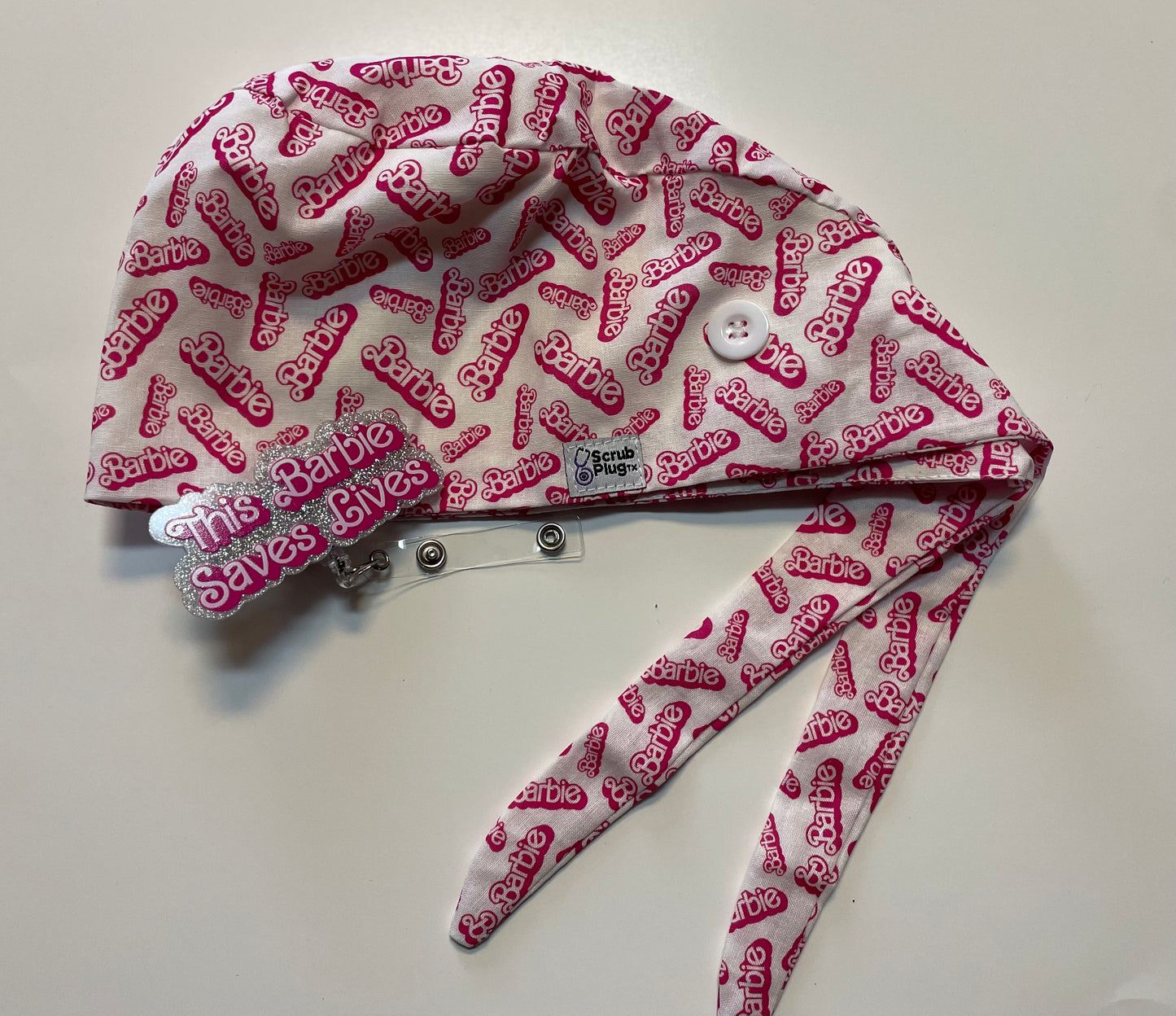 Scrub Cap Barbie white